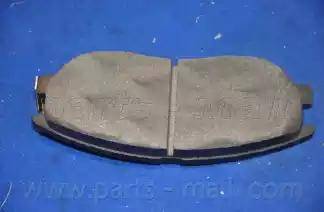 Parts-Mall PKA-031 - Тормозные колодки, дисковые, комплект autospares.lv