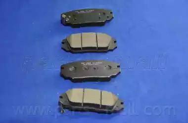 Parts-Mall PKA-029 - Тормозные колодки, дисковые, комплект autospares.lv