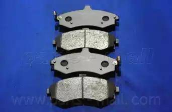 Parts-Mall PKA-021 - Тормозные колодки, дисковые, комплект autospares.lv