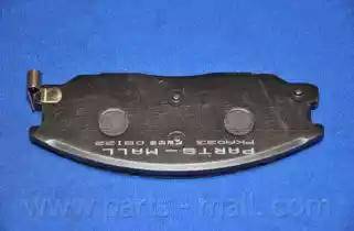 Parts-Mall PKA-023 - Тормозные колодки, дисковые, комплект autospares.lv