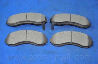 Parts-Mall PKB-009 - Тормозные колодки, дисковые, комплект autospares.lv