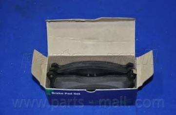 Parts-Mall PKB-015 - Тормозные колодки, дисковые, комплект autospares.lv