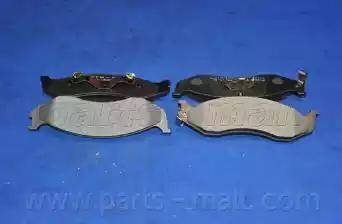 Parts-Mall PKB-010 - Тормозные колодки, дисковые, комплект autospares.lv