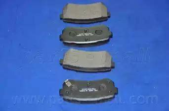 Parts-Mall PKB-039 - Тормозные колодки, дисковые, комплект autospares.lv