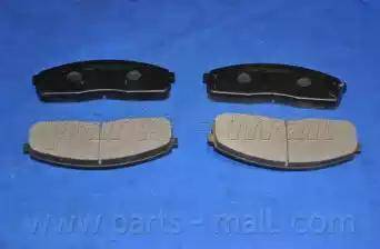 Parts-Mall PKB-025 - Тормозные колодки, дисковые, комплект autospares.lv