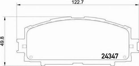 Parts-Mall PKF-014 - Тормозные колодки, дисковые, комплект autospares.lv