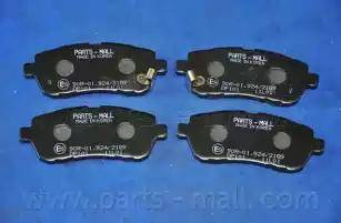 Parts-Mall PKH-E05 - Тормозные колодки, дисковые, комплект autospares.lv