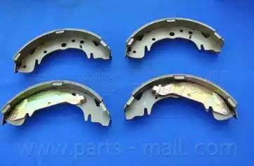 Parts-Mall PLB-016 - Комплект тормозных колодок, барабанные autospares.lv