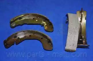 Parts-Mall PLC-009 - Комплект тормозных колодок, барабанные autospares.lv