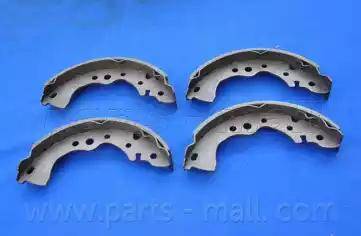 Parts-Mall PLE-001 - Комплект тормозных колодок, барабанные autospares.lv