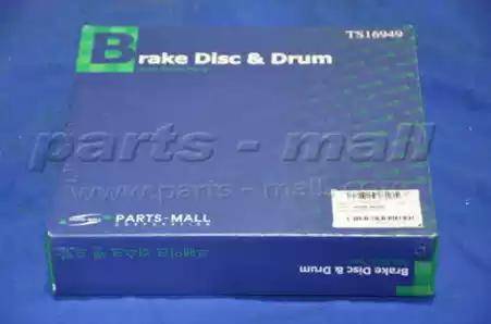 Parts-Mall PRA-019 - Тормозной диск autospares.lv