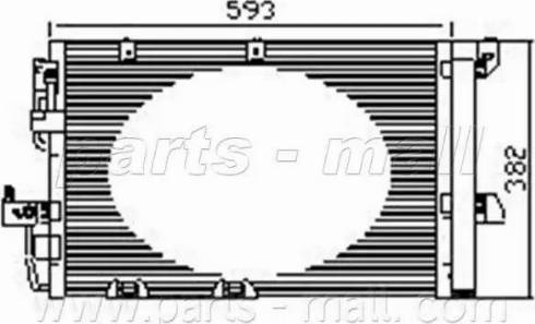 Parts-Mall PXNC1-004 - Конденсатор кондиционера autospares.lv