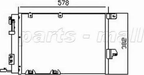 Parts-Mall PXNC1-002 - Конденсатор кондиционера autospares.lv