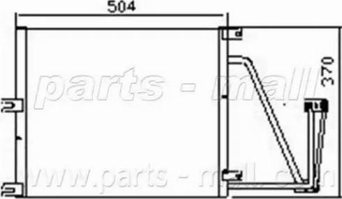 Parts-Mall PXNC1-017 - Конденсатор кондиционера autospares.lv