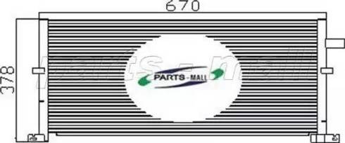 Parts-Mall PXNC2-015 - Конденсатор кондиционера autospares.lv