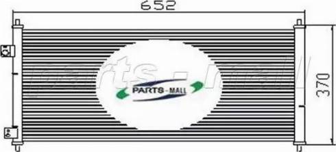 Parts-Mall PXNCJ-007 - Конденсатор кондиционера autospares.lv