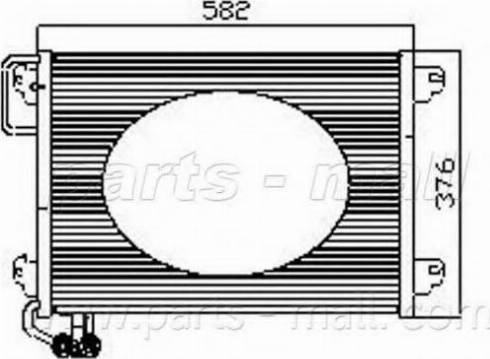 Parts-Mall PXNCX-065Y - Конденсатор кондиционера autospares.lv