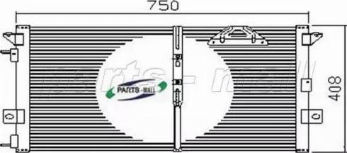 Parts-Mall PXNCY-008 - Конденсатор кондиционера autospares.lv