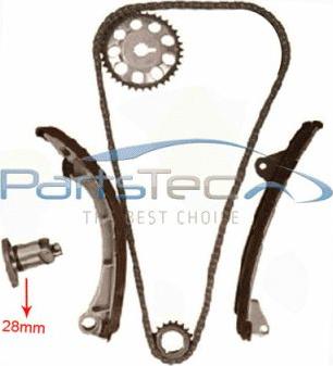 PartsTec PTA114-0016 - Комплект цепи привода распредвала autospares.lv