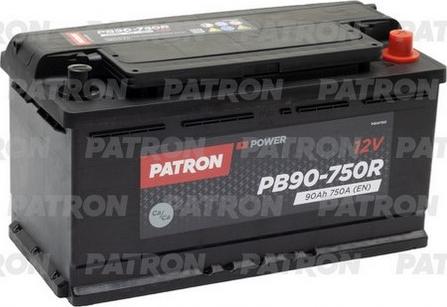 Patron PB90-750R - Стартерная аккумуляторная батарея, АКБ autospares.lv