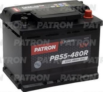 Patron PB55-480R - Стартерная аккумуляторная батарея, АКБ autospares.lv