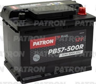 Patron PB57-500R - Стартерная аккумуляторная батарея, АКБ autospares.lv
