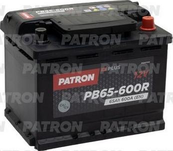 Patron PB65-600R - Стартерная аккумуляторная батарея, АКБ autospares.lv