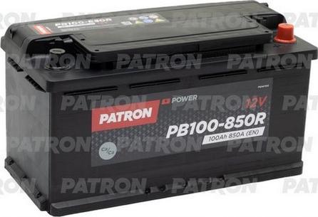 Patron PB100-850R - Стартерная аккумуляторная батарея, АКБ autospares.lv