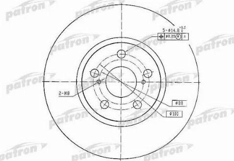 Patron PBD4416 - Тормозной диск autospares.lv