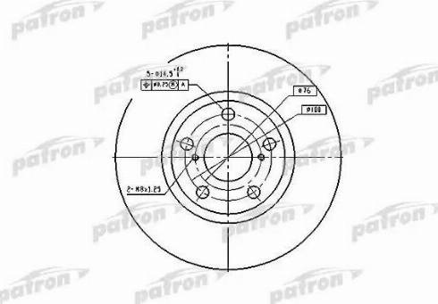 Patron PBD4046 - Тормозной диск autospares.lv