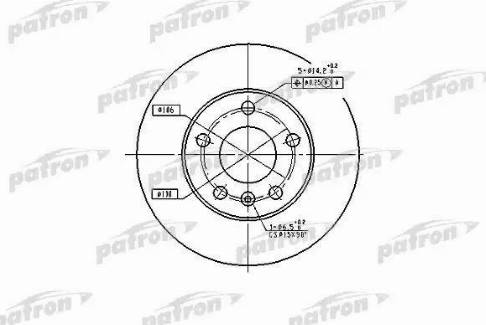 Patron PBD4051 - Тормозной диск autospares.lv