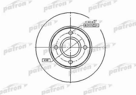 Patron PBD4036 - Тормозной диск autospares.lv