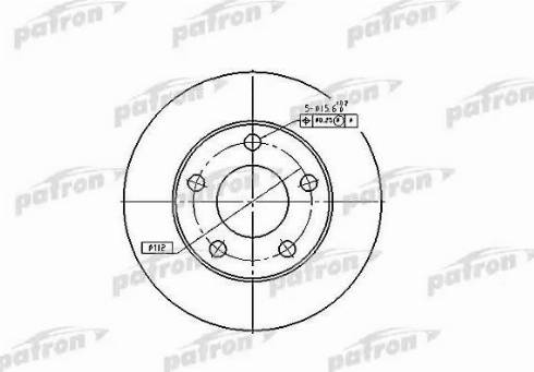 Patron PBD4026 - Тормозной диск autospares.lv