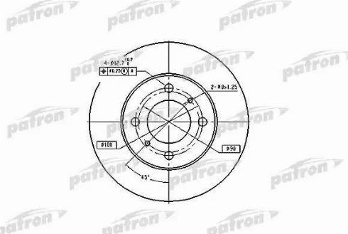 Patron PBD4022 - Тормозной диск autospares.lv