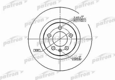 Patron PBD4027 - Тормозной диск autospares.lv