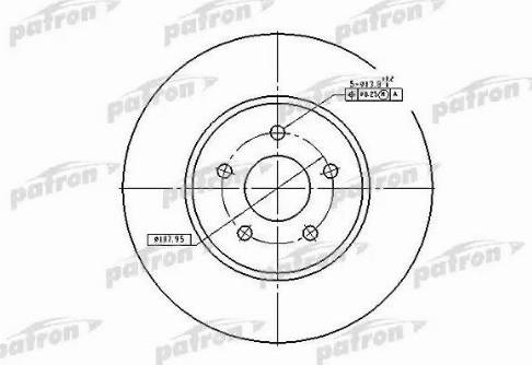 Patron PBD4147 - Тормозной диск autospares.lv