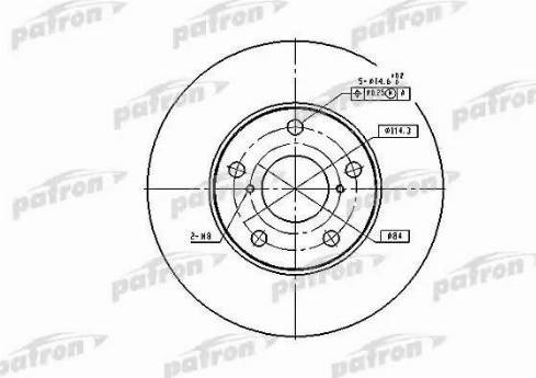 Patron PBD4161 - Тормозной диск autospares.lv