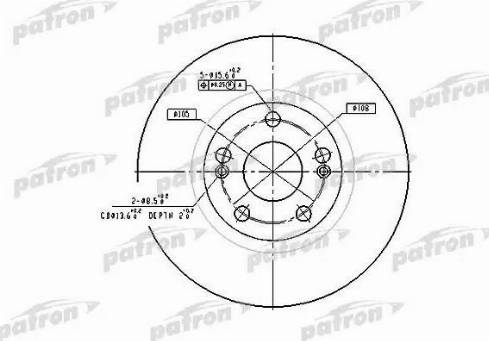 Patron PBD4109 - Тормозной диск autospares.lv