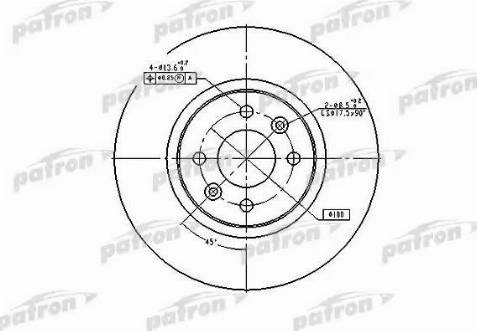 Patron PBD4110 - Тормозной диск autospares.lv