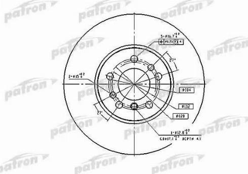 Patron PBD4187 - Тормозной диск autospares.lv