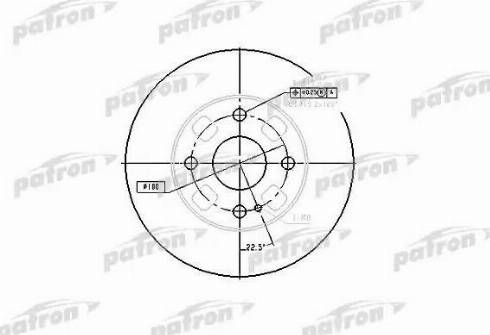 Patron PBD4120 - Тормозной диск autospares.lv