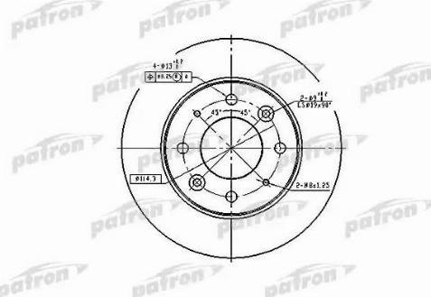 Patron PBD4171 - Тормозной диск autospares.lv