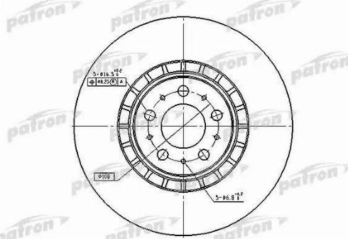 Patron PBD4340 - Тормозной диск autospares.lv