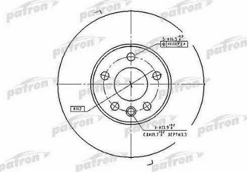 Patron PBD4323 - Тормозной диск autospares.lv