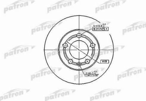 Patron PBD4253 - Тормозной диск autospares.lv