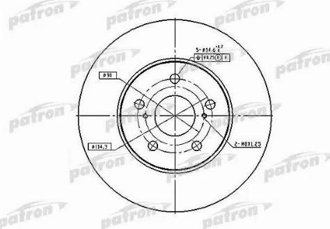 Patron PBD4204 - Тормозной диск autospares.lv