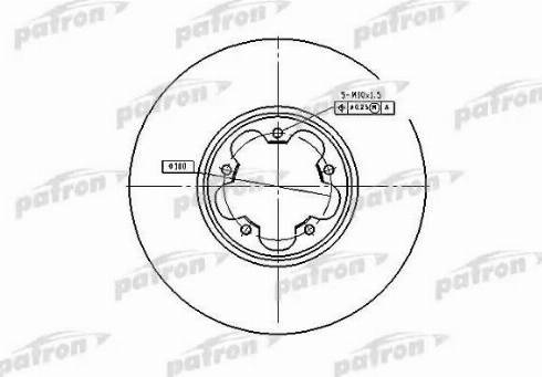 Patron PBD4216 - Тормозной диск autospares.lv