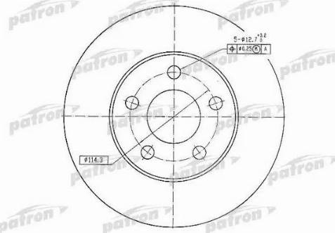 Patron PBD4744 - Тормозной диск autospares.lv