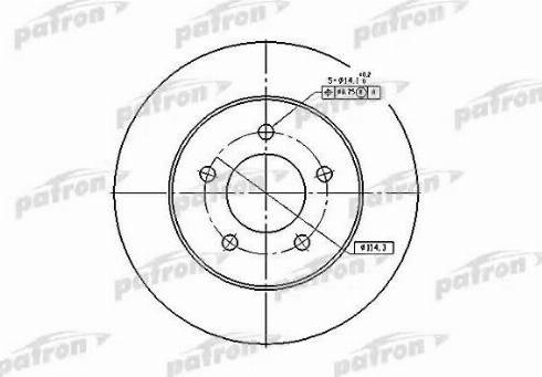 Patron PBD5373 - Тормозной диск autospares.lv