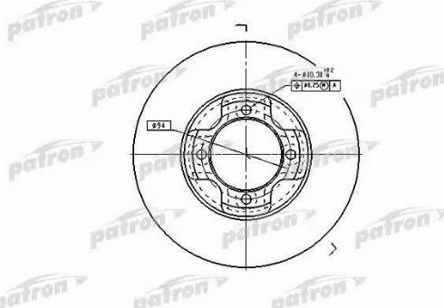 Patron PBD1964 - Тормозной диск autospares.lv